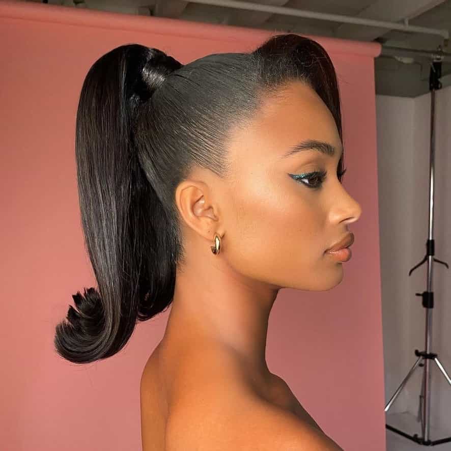 14" Mini Straight Up Wrap Around Ponytail Extension - Image 14