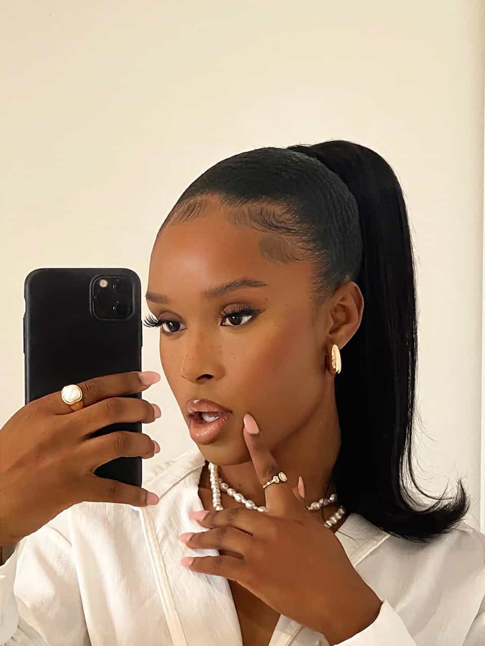 14" Mini Straight Up Wrap Around Ponytail Extension - Image 15