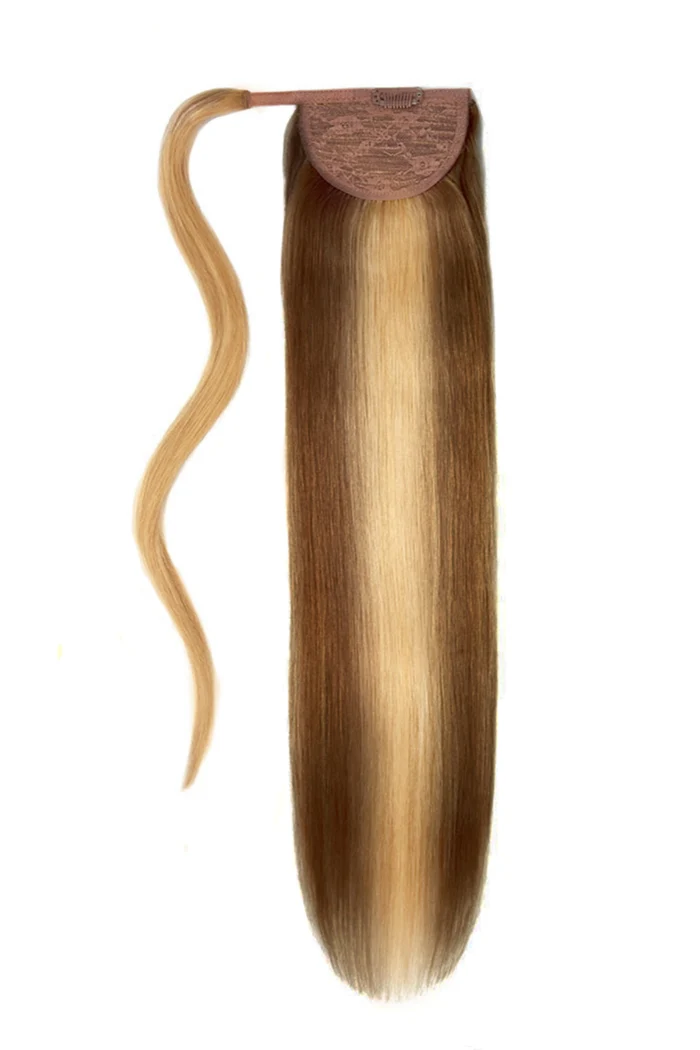 14" Mini Straight Up Wrap Around Ponytail Extension - Image 32