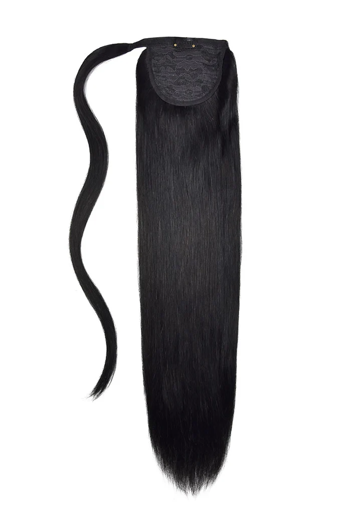 14" Mini Straight Up Wrap Around Ponytail Extension - Image 6