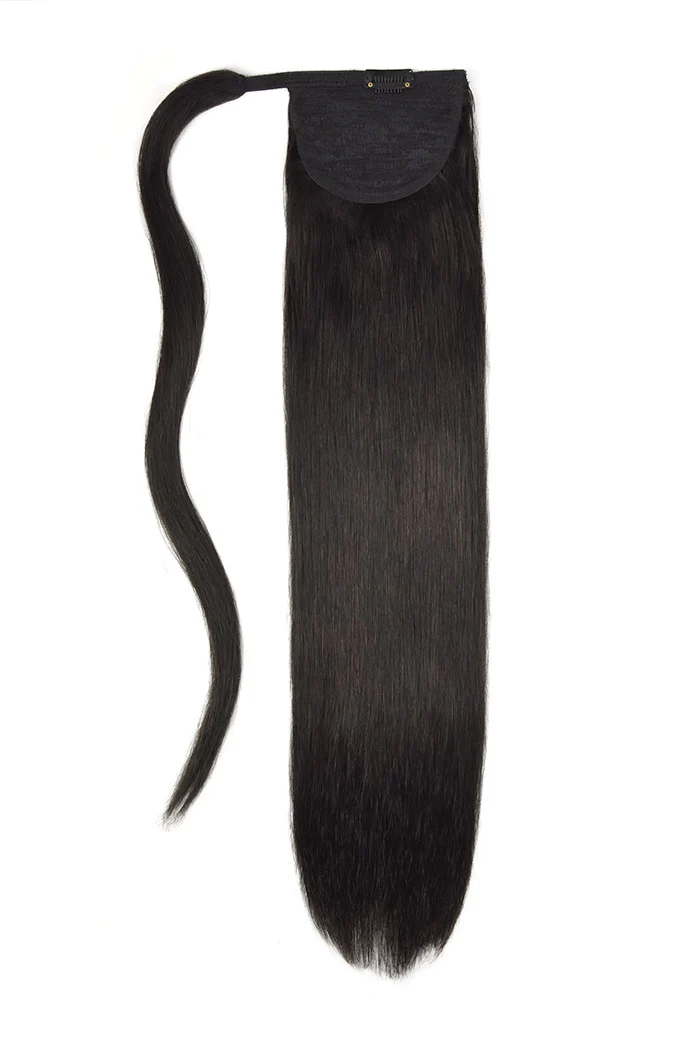 14" Mini Straight Up Wrap Around Ponytail Extension - Image 7