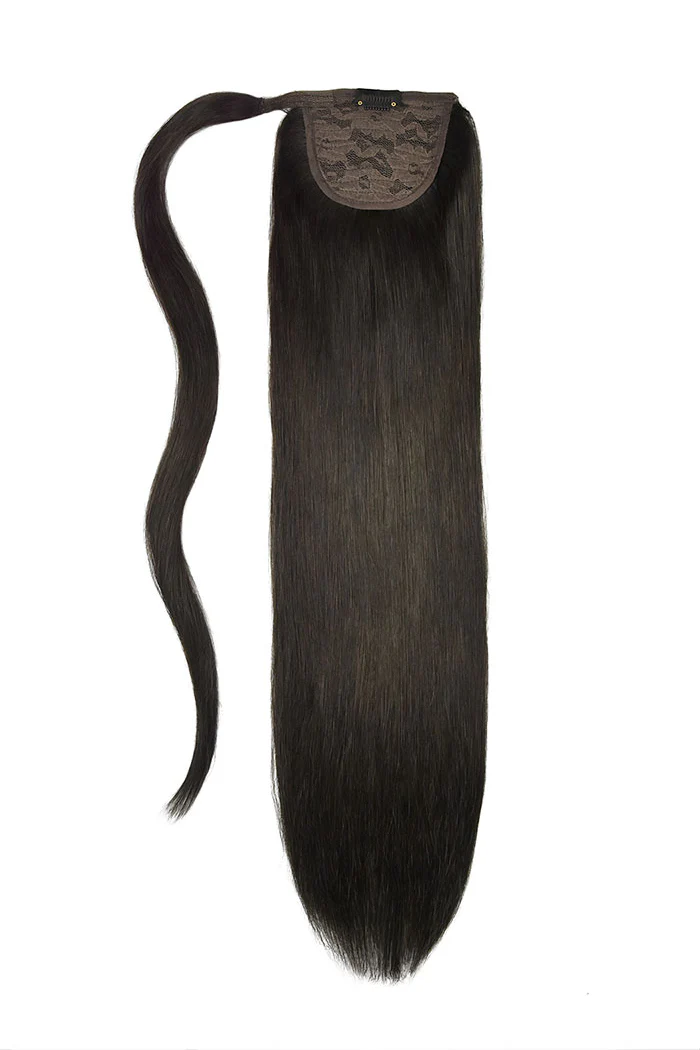 14" Mini Straight Up Wrap Around Ponytail Extension - Image 8