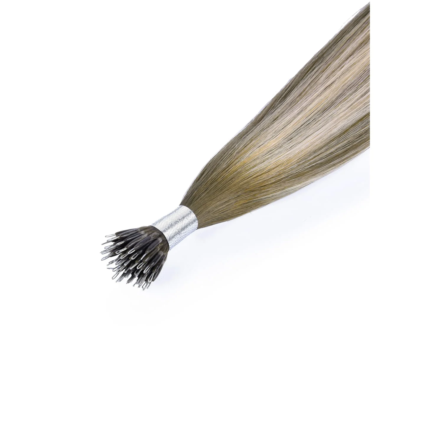Ash Bronde Balayage Nano Ring Hair Extensions - Image 2