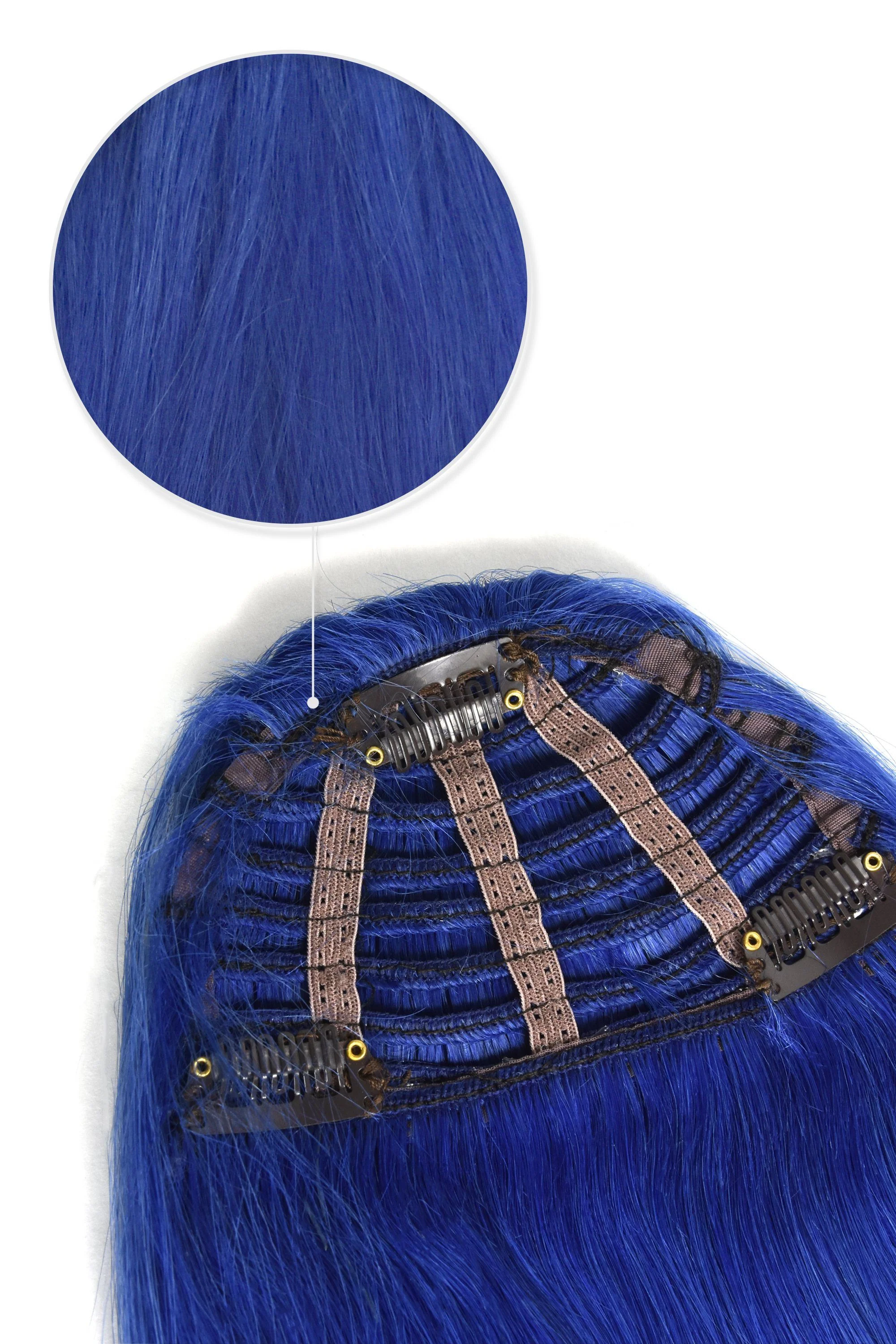 Blue Clip In Fringe - Image 3