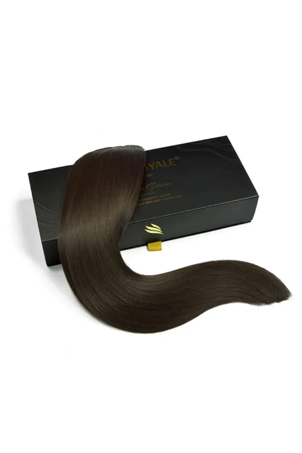 Dark Brown (#3) Remy Royale Double Drawn Weave Extensions - Image 2
