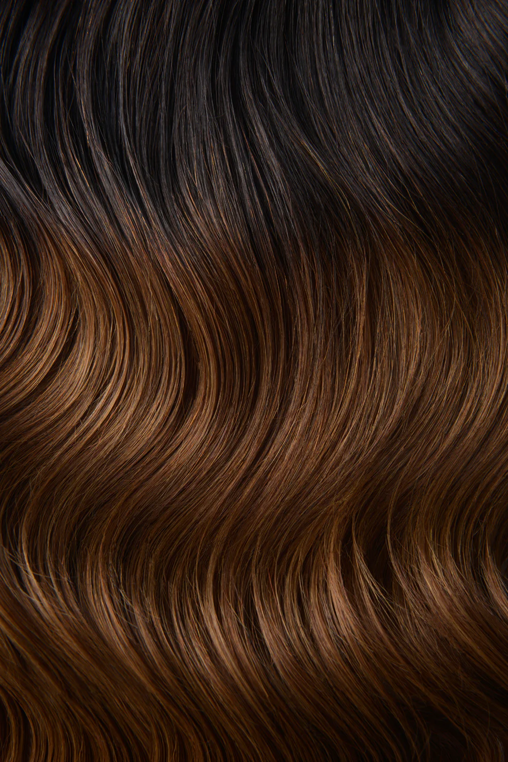 Dark Brown Ombre (#T2/6) One Piece Clip In Hair Extensions (Top-Up) - Image 2