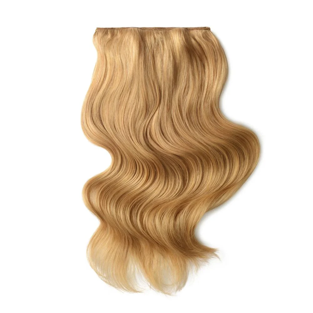 Strawberry/Ginger Blonde (#27) Double Wefted Full Head Clip In Hair Extensions