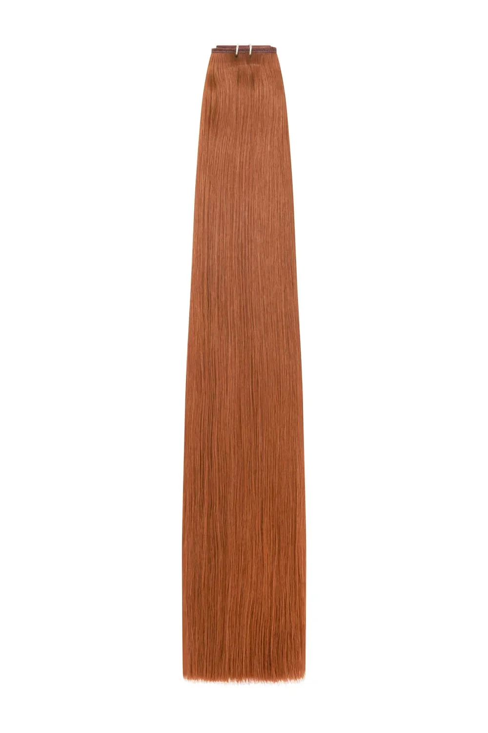 Flaming Ginger (#350) Remy Royale Flat Weft Hair Extensions - Image 2