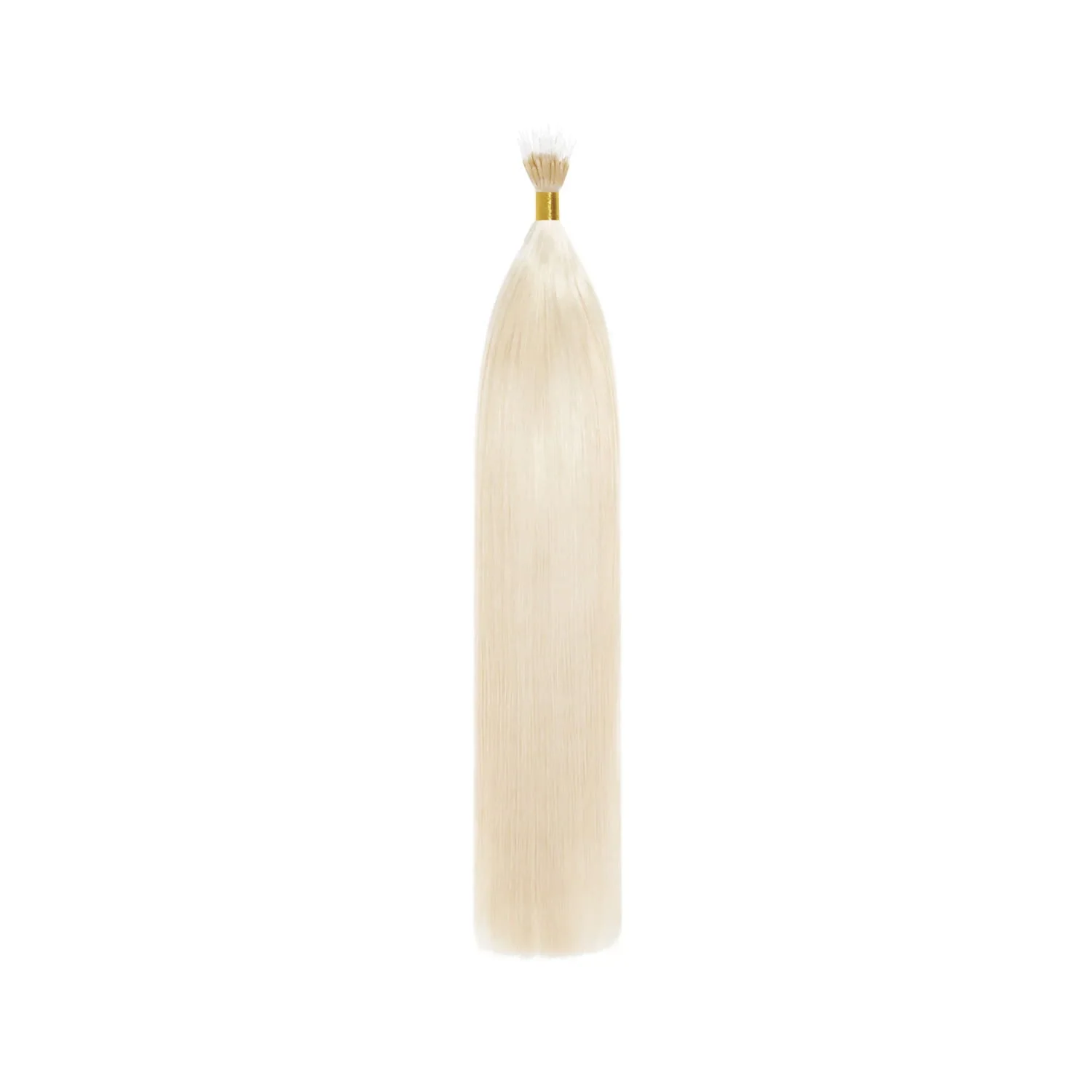 Lightest Blonde (#60) Remy Royale Nano Bond Hair Extensions - Image 2