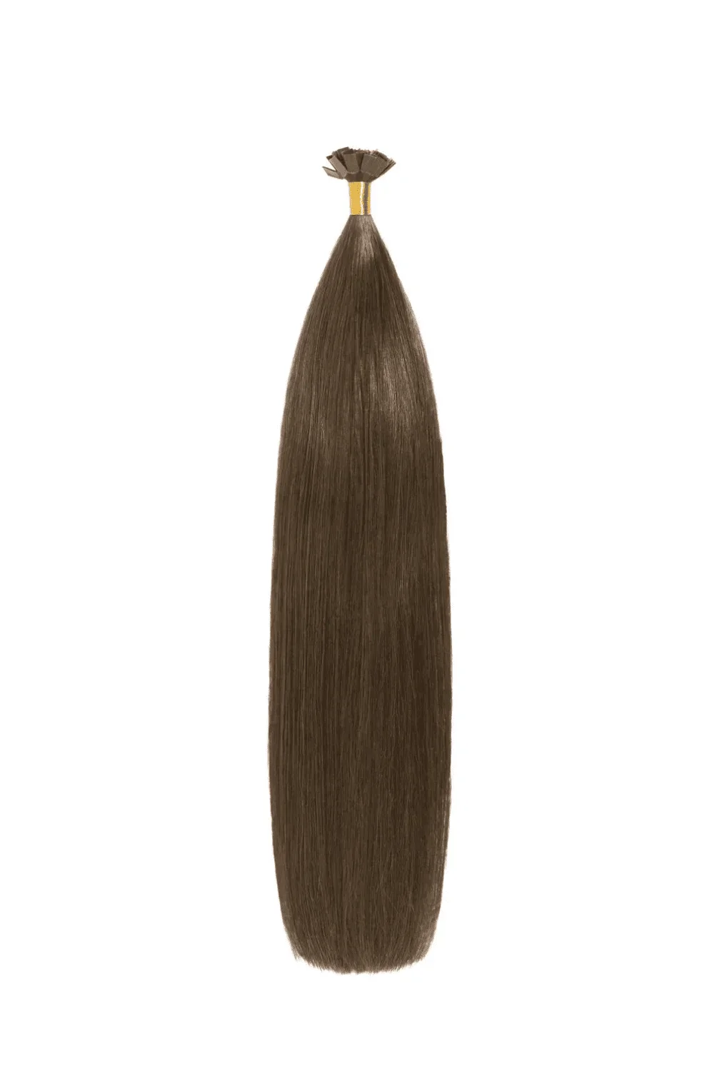 Medium Brown (#4) Remy Royale Flat Tip Hair Extensions - Image 2