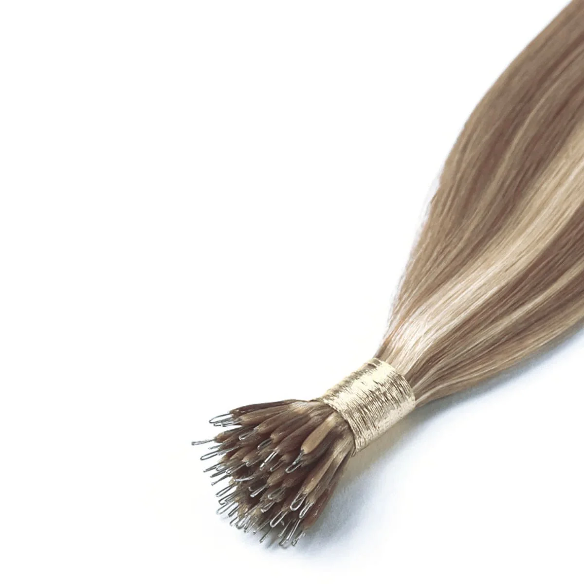 Oak Brondie Nano Ring Hair Extensions - Image 2