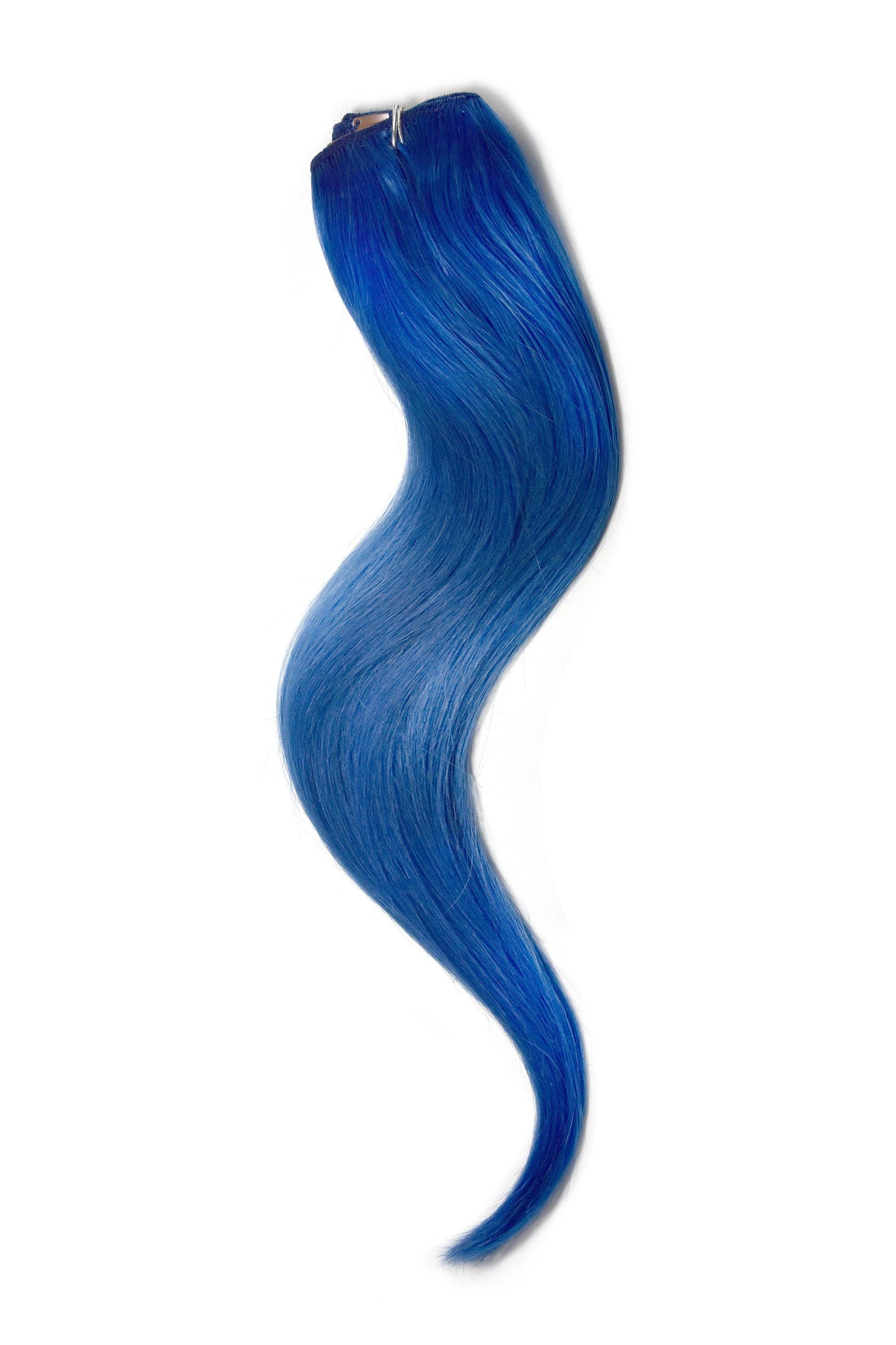 Blue One Piece Clip In Hair Extensions (Top-Up) - Image 3