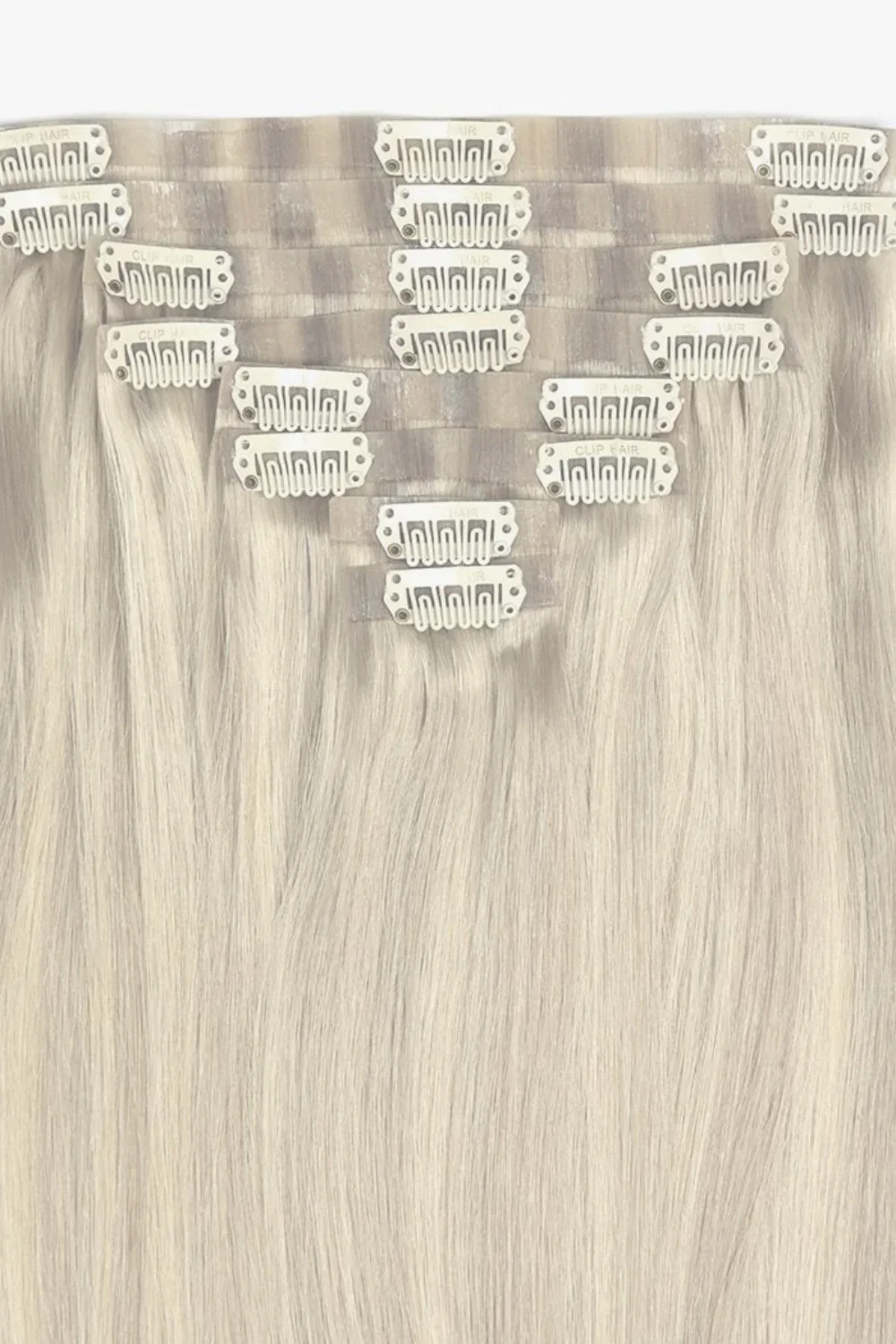 Platinum BlondeMe Double Drawn Seamless Clip In Hair Extensions - Image 2