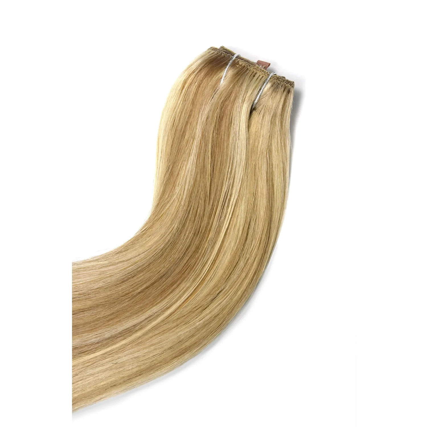 Biscuit Blondey (#18/613) Quad Weft Clip In One Piece Hair Extensions - Image 5