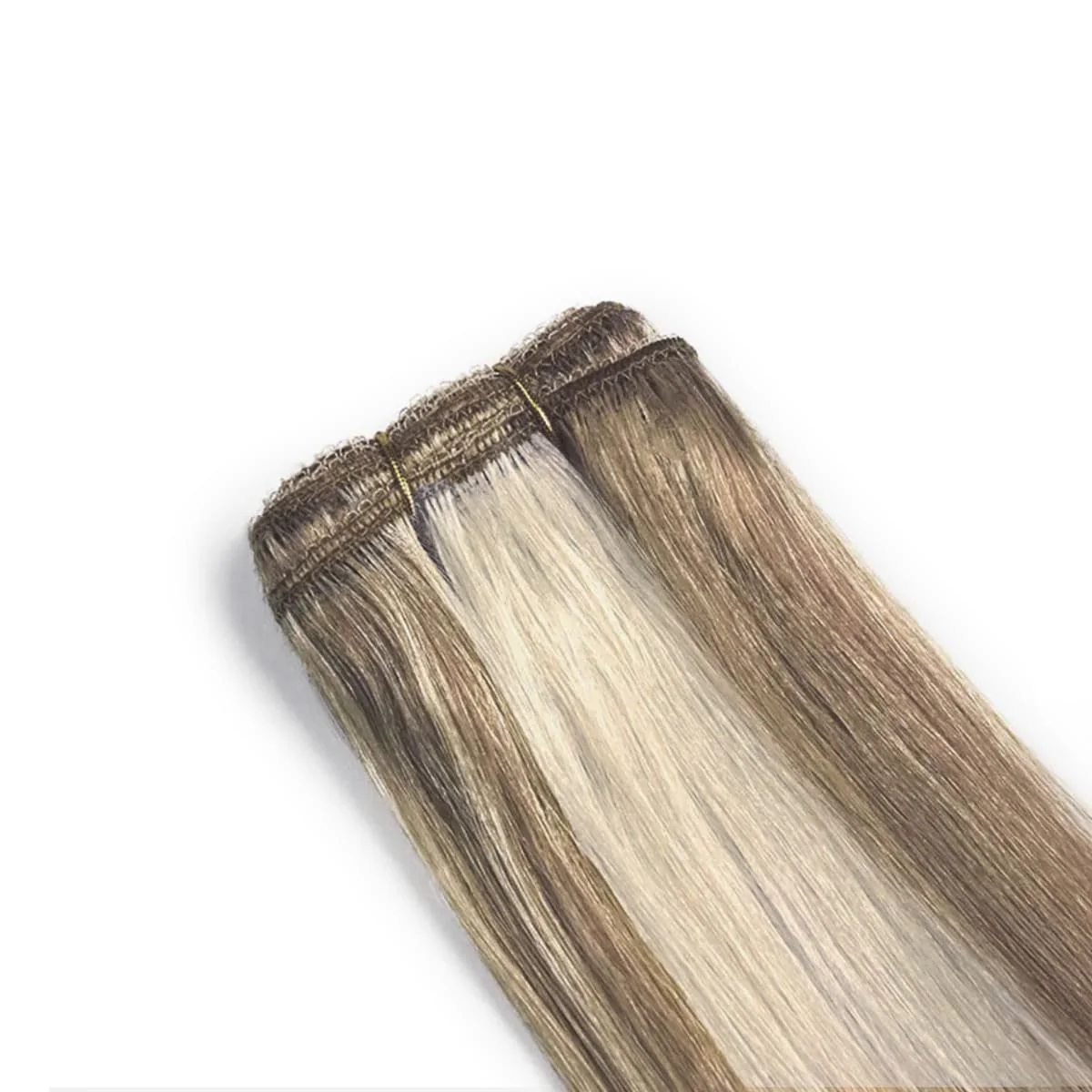 Remy Royale Double Drawn Human Hair Weft Weave Extensions - Oak Brondie - Image 2