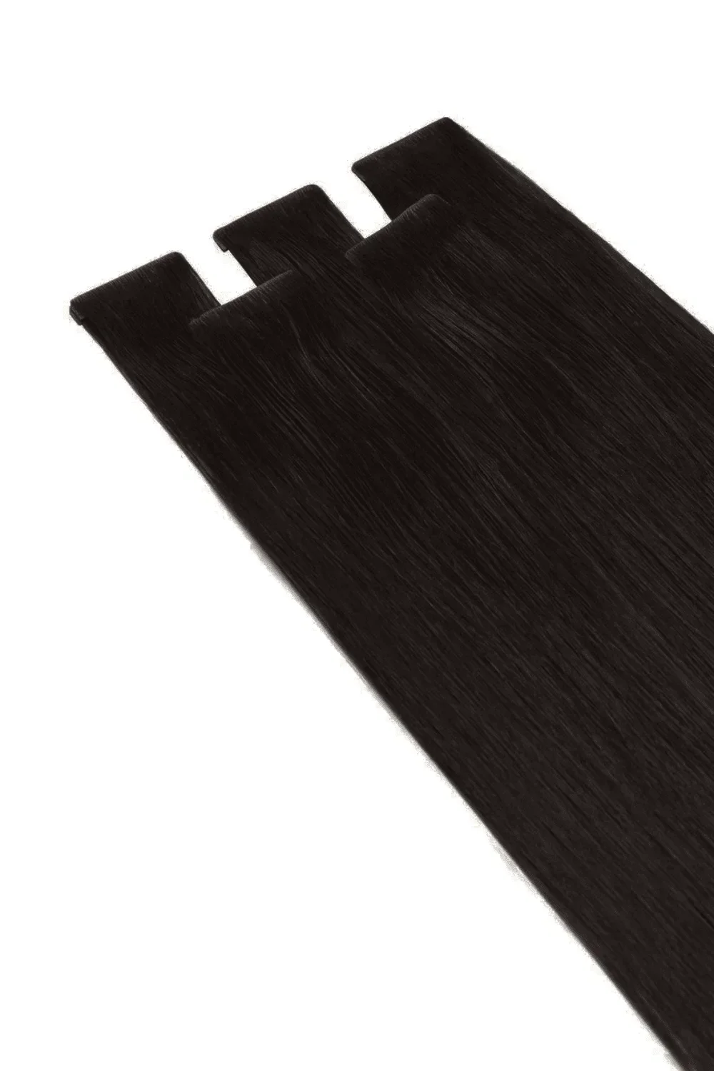 Darkest Brown (#2) Remy Royale Invisible Tape In Hair Extensions - Image 3