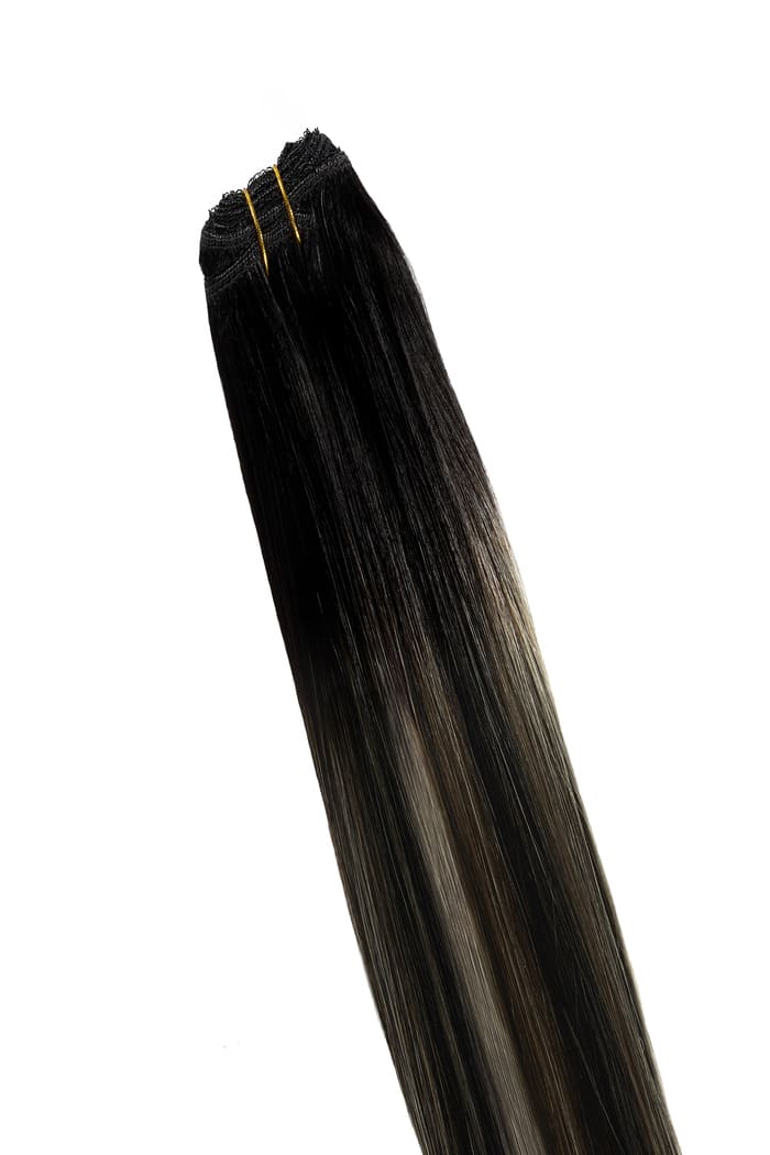 Silver Shadow Balayage Remy Royale Double Drawn Weave Extensions - Image 2