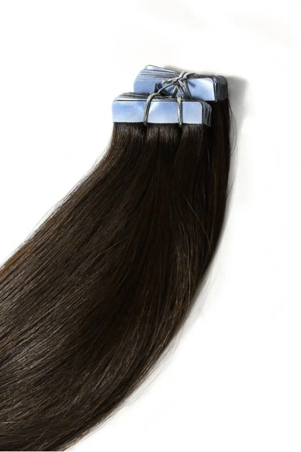 Dark Brown (#3) Tape In Hair Extensions - Image 2