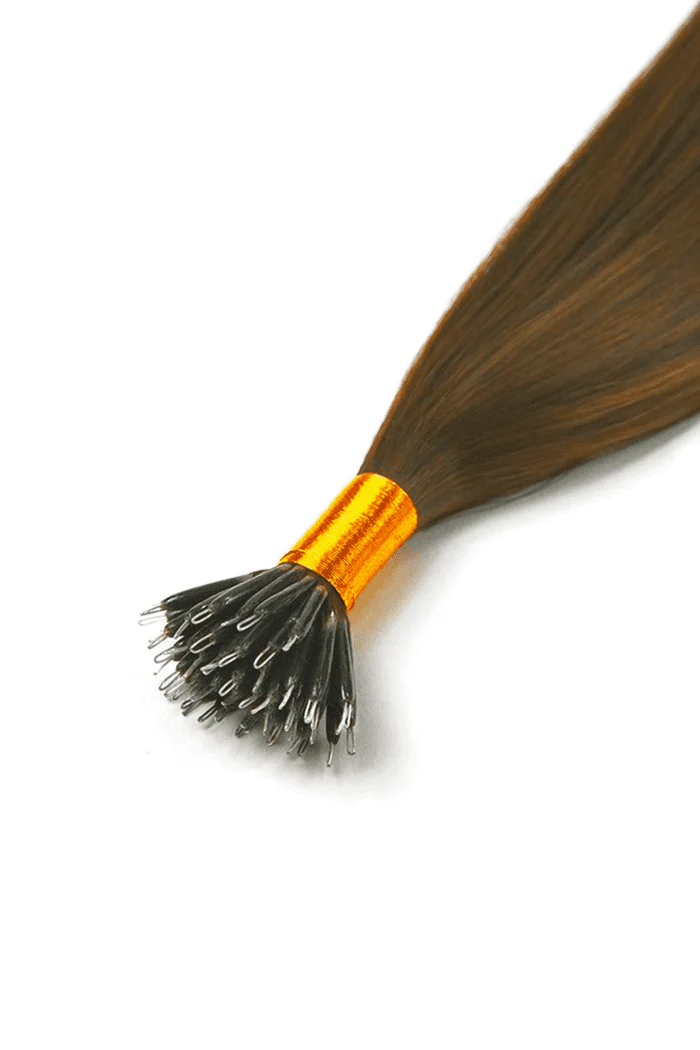 Toffee Brown (#5) Nano Ring Hair Extensions - Image 2